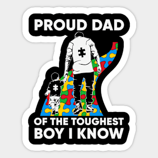 Dad Puzzle Autism Awareness Gift for Birthday, Mother's Day, Thanksgiving, Christmas Sticker